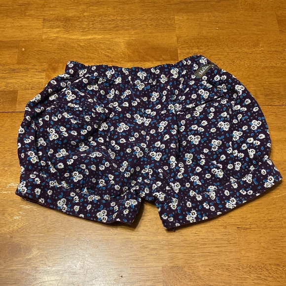 Matilda Jane Girls Size 8 Friends Forever Shelby Corduroy Floral Shorts Purple - Picture 6 of 10